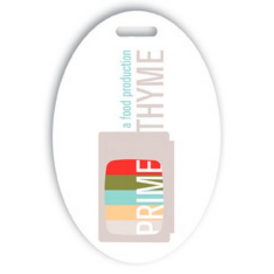USA Made Laminated Event Tag (2"x3") Oval