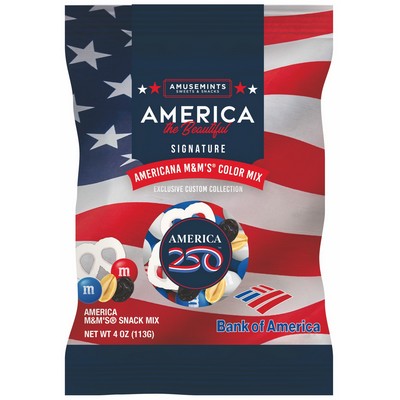 4oz Digibag, America 250 M&M Snack Mix