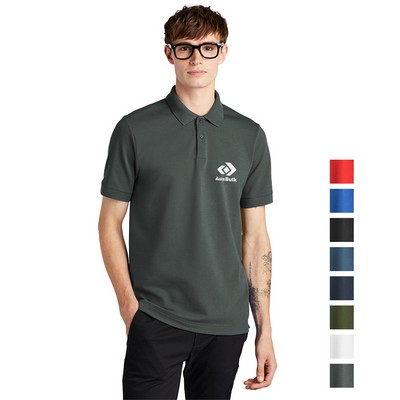 MERCER+METTLE® Stretch Heavyweight Pique Embroidered Polo