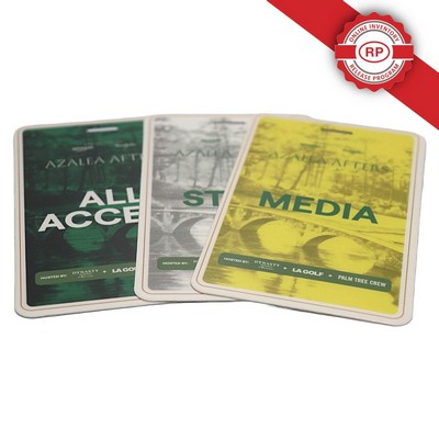 USA Made Laminated Event Tag (3"x5") Rectangle